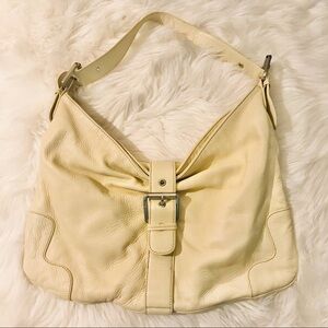 Jones New York Genuine Leather Buckle Hobo Bag